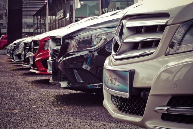 Autos op een rij